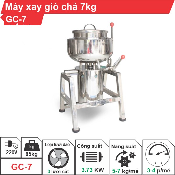 Máy xay giò chả 7kg