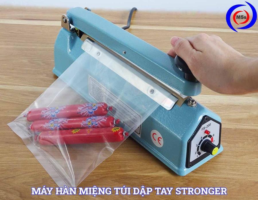 Máy hàn miệng túi mini dập tay Stronger