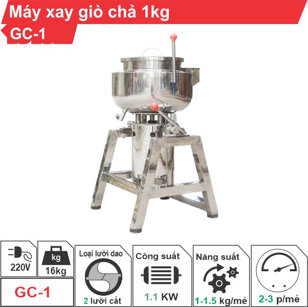 Máy xay giò chả 1kg