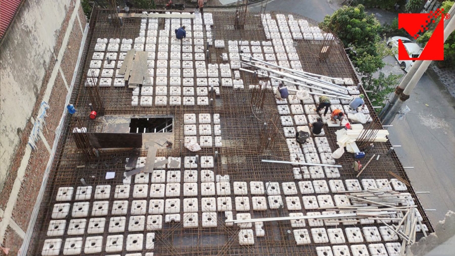 Sàn phẳng lõi xốp VRO được ứng dụng rộng rãi