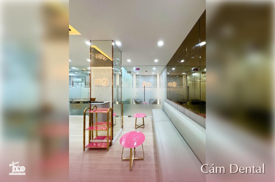 Cách phân chia các phòng chức năng bằng kính cường lực.